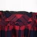 Women's Elastic Waist Plaid Pleated Skirt Tartan Skater School Uniform Mini Skirts (Medium, Series 5 red)