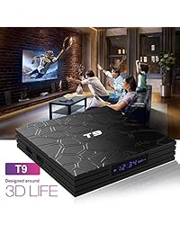 Android TV Box Elloon T9 4 GB RAM 32 GB ROM RK3328 Quadcore Android 8.1 TV Box, compatible 4K Full HD 2,4 GHz WiFi BT 4.0 Smart TV Box
