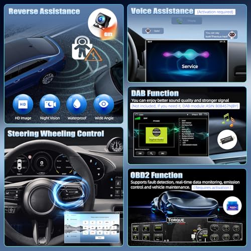 CAMECHO [Qualcomm 8-Core] Android 15 Car Radio for Audi TT 8J MK2 2004-2018, 4+64G Navi Wireless Carplay DSP, 9" Touch Screen Radio Android Auto WiFi RDS/FM Bluetooth Link Mirror+Rear View Camera
