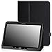 MoKo Samsung Galaxy Tab 3 10.1 and Galaxy Tab 4 10.1 Case - Slim Folding Cover Case for Samsung Galaxy Tab 3 10.1 and Tab 4 10.1 Inch Android Tablet, BLACK (With Smart Cover Auto Wake / Sleep)