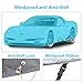 KAKIT C5 Car Cover for Chevy Corvette C5 1996-2004, 6 Layers All Weather Waterproof, Windproof, Dustproof, Scratch Proof, Car Cover for Corvette C5, Free Windproof Ribbon