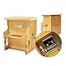 Wooden Music Box Vintage Musical Piano, Stave DIY Toys with Puch + 3 Music Papers Make Your Song