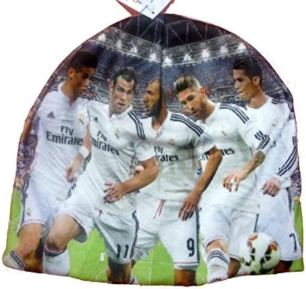 Official Licensed FC Real Madrid Christiano Ronaldo &amp; Teamates Beanie Hat w/embroidered Logo - Licensed Real Madrid Merchandise