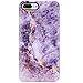 VIVIBIN iPhone 7 Plus Case,iPhone 8 Plus Case,Cute Purple Marble for Women Girls Clear Bumper Best Protective Soft Silicone Rubber Matte TPU Cover Slim Fit Best Phone Case for iPhone 7 Plus/8 Plus