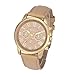 Tenworld Women Lady Girl Gift Analog Quartz Faux Leather Wrist Watch (Beige)