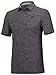 Three Sixty Six Golf Shirts for Men - Dry Fit Short-Sleeve Polo, Athletic Casual Collared T-Shirt Black