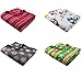 Clara Clark Throw Blanket - Super Soft Cozy Fleece Printed Bedding Blankets - Warm Cuddling Throw - 100% Polyester Light Weight, Machine Washable - 50