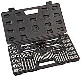 Gino Development 02-0554 TruePower Alloy Steel SAE/Metric Tap and Die Set (60 Piece)