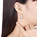 ARMRA Fashion Classic Silver Thread Drop Earrings Teardrop Back Earrings (1 Pair)