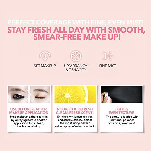 SO NATURAL Face Makeup Setting Finishing Spray (75 ml, 2.5 oz) -"All Day Tight Make Up Setting FIXX" - all day make up makeup setting fixer finishing spray - Thumbnail 2