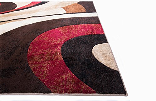 Home Dynamix Tribeca Slade 3 Piece Set Area Rug in Brown/Red
