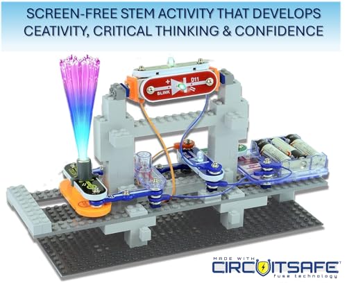 Snap Circuits BRIC: Structures | Brick & Electronics Exploration Kit | Over 20 Stem & Brick Projects | Full Color Project Manual | 20 Parts | 75 BRIC-2-Snap Adapters | 140+ BRICs