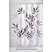 InterDesign Shower Curtain, Leaves, Purple