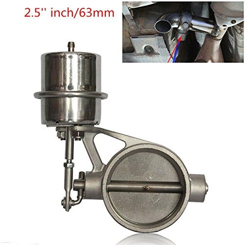 Autogood Exhaust Control Valve Cutout with Vacuum Actuator for 2.5" 63MM Pipe Stainless Steel