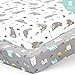 BROLEX Baby Fitted Crib Sheets: Kid Crib Sheets - Set of 2 for Toddler Standard Size Crib Mattress for Boys and Girls - Jersey Knit Crib Bed Sheets Owl Bear