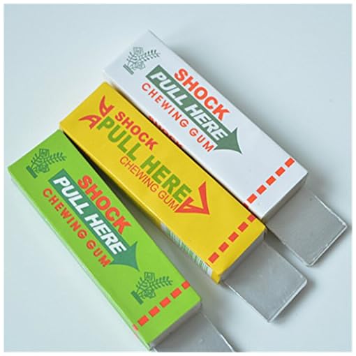 TRENTON Safety Trick Joke Toy Electric Shock Shocking funny Pull Head Chewing Gum Gags Practical Jokes Novelty Items - Image 7