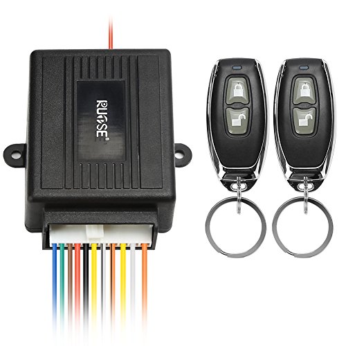 Rupse Car Keyless Entry System Alarm System with Remote Central Locking Power/Pneumatic Window UP/Down and Power Trunk