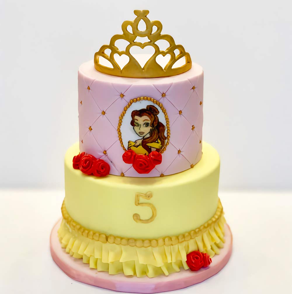 SAKOLLA 2 Pack Crown Cookie Cutter Set, Tiara Crown and Princess Crown