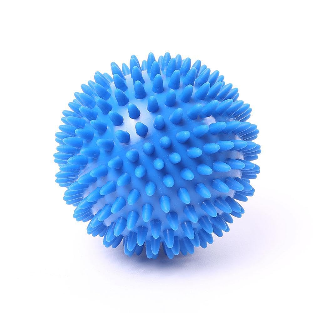 66fit 10cm Hard Spiky Massage Ball x 1pc Versatile, Muscle Relief, Trigger Point Therapy, Blue