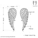 Angel Wing Hoop EarringMother Birthday Valentines Gift Present For Women Girl Wife