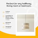 MiniSun Modern 2 Tier Ceiling Light Shade Grey 26cm Pendant view 3