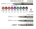 Sakura Pigma Micron pens 12 Fineliner Drawing Set (05 Assorted Color with Black Brush, 08, 01 & 05)