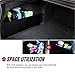 RED SHIELD Auto Trunk Organizer for Car, SUV, or Minivan – 22.4 x 7.08 inches [Black/2PK]