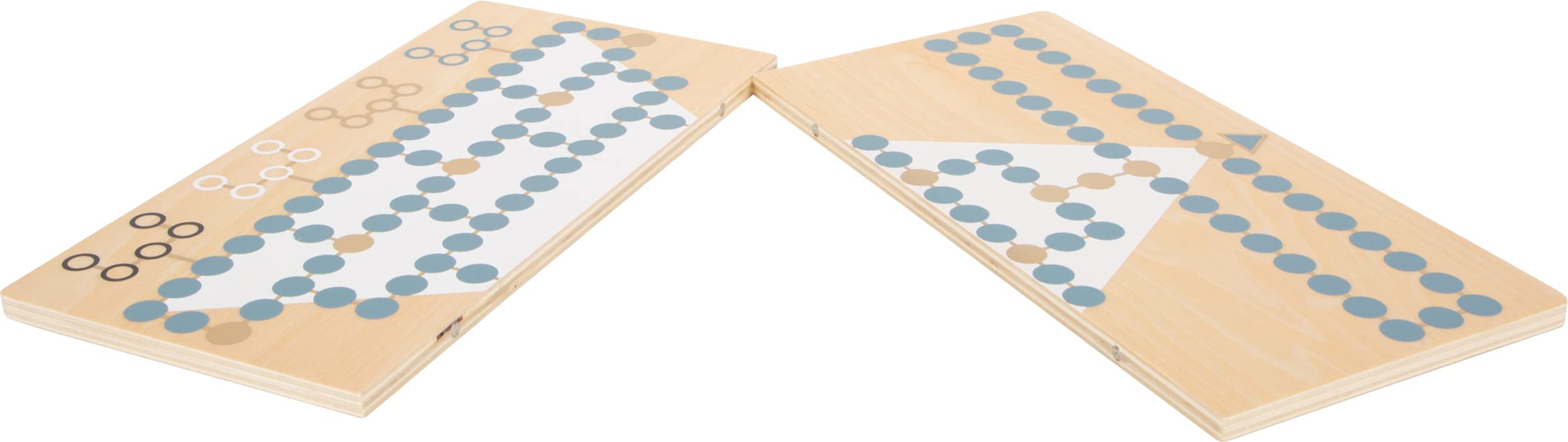 small foot Barrikade und Halma "Gold Edition" aus Holz, Gesellschaftsspiel für die ganze Familie, ab 6 Jahren, 12223 5