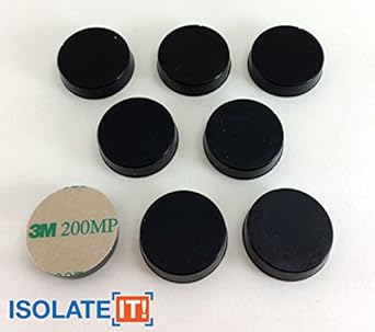 8 Stück Sorbothane Vibrationsisolations-Pads - Dämpfungsmatten 1,5 Zoll 70 Duro