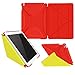 iPad Air 2 Case, Apple iPad Air 2 Case, rooCASE Origami Ultra Slim Fit Thin Lightweight Shell PU Leather Folio Case with Auto Sleep Wake Smart Cover, Red / Yellow (will NOT fit New iPad 2017)