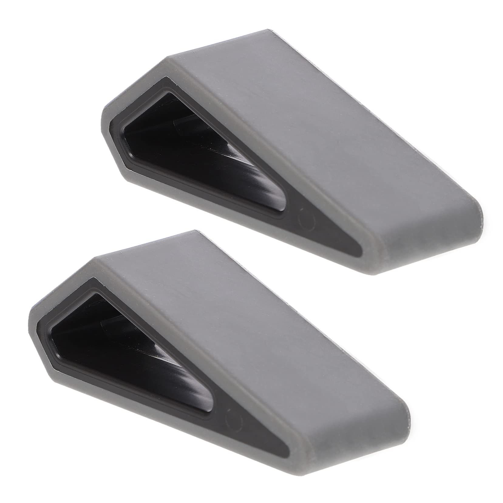 NUOBESTY 2Pcs Laptop Notebook Stand Anti-Slip Durable Silicone Elevation Stand Lightweight Portable Risers for Laptop Tablet Keyboard Black