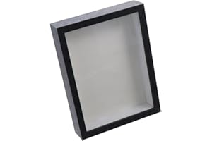 gifthub Shadow Box Frame, Multi-Size Wooden Photo Frame for Dried Flower, Rectangular Glass Display Case for Flora Ticket Cra