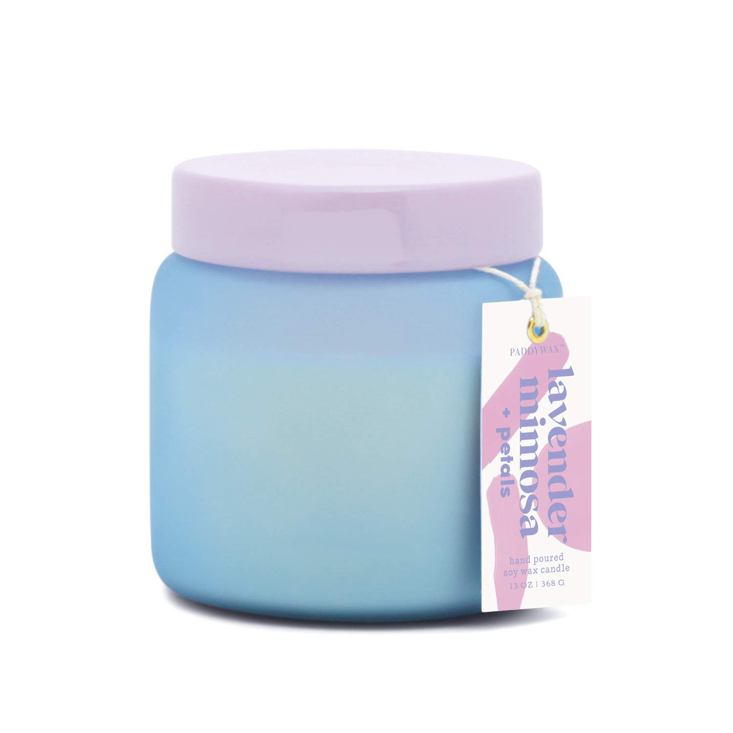 Paddywax Lolli Range 13oz Candle - Lavender Mimosa & Petals