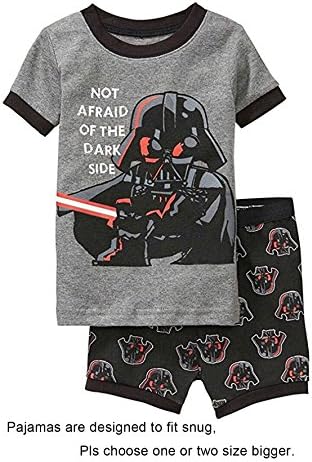 Verafahion Robot Big Boys'2 Piece Sleepwear Short Pajamas Sets (8, Black)