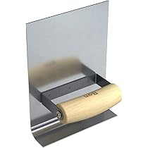 Kraft Tool CF146 1/2-Inch Radius Outside Curb And Sidewalk Tool With Wood Handle, 6 X 4-Inch