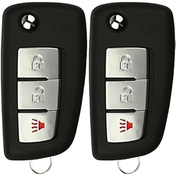 KeylessOption Keyless Entry Remote Car Uncut Flip Key Fob Replacement for KBRASTU15 (Pack of 2)