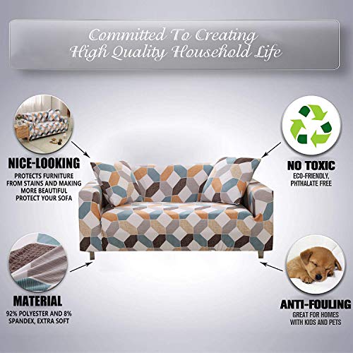 FORCHEER Couch Cover Stretch Arm Chair Large Sofa Slipcover Leather Furniture Protector from Pet for Living Room