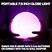 ENHANCE LED Globe Night Light Ambient Color Changing Premium Glass Mood Lamp Remote Control - 7.9 inch 4 Lighting Modes & Battery AC Adapter Power - Perfect Children & Adults