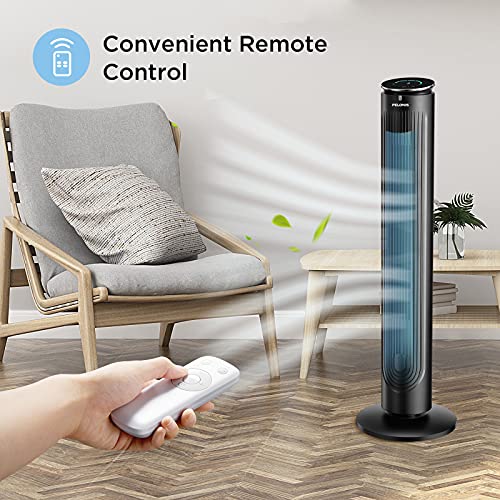 PELONIS 42’’ Oscillating Tower Fan with Aromatherapy Diffuser, Remote