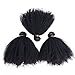 Mongolian Afro Kinkys Curly Human Hair 3 Bundles 4B 4C Afro Kinkys Bulk Human Hair Weave Weft for Black Women Natural Black 14 16 18 Inch