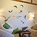 SWORNA Nature Series 8 Flying Macaw Parrot Vinyl Removable DIY Wall Art Mural Nursery Sticker Decor Decal for Baby Kids Girl Bedroom Playroom Bathroom Kindergarten Living Room Classroom 29