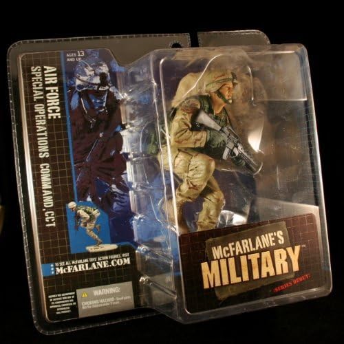 AIR FORCE SPECIAL OPERATIONS COMMAND, CCT * CAUCASIAN VARIATION * McFarlane's Military Series 1 Action Figure & Display Base by McFarlanes Military