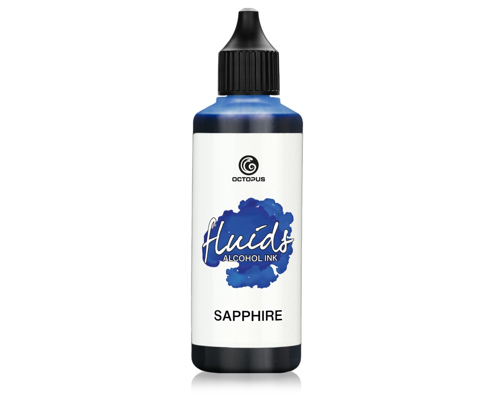 100 ml Fluids Alcohol Ink Blue Sapphire for Fluid Art and Resin, Blue