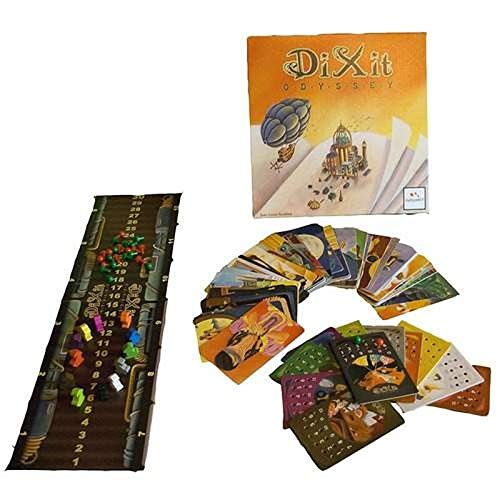 Dixit Odyssey Brettspiel – Für 3–12 Spieler Ab 8 Jahren, Mit 84 Illustrierten Karten, Auf Niederländisch