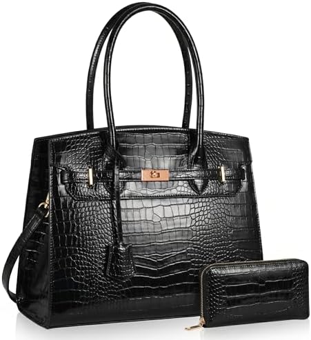 Amazon.com: Dayfine Classic Dome Satchel Bags for Women Crocodile