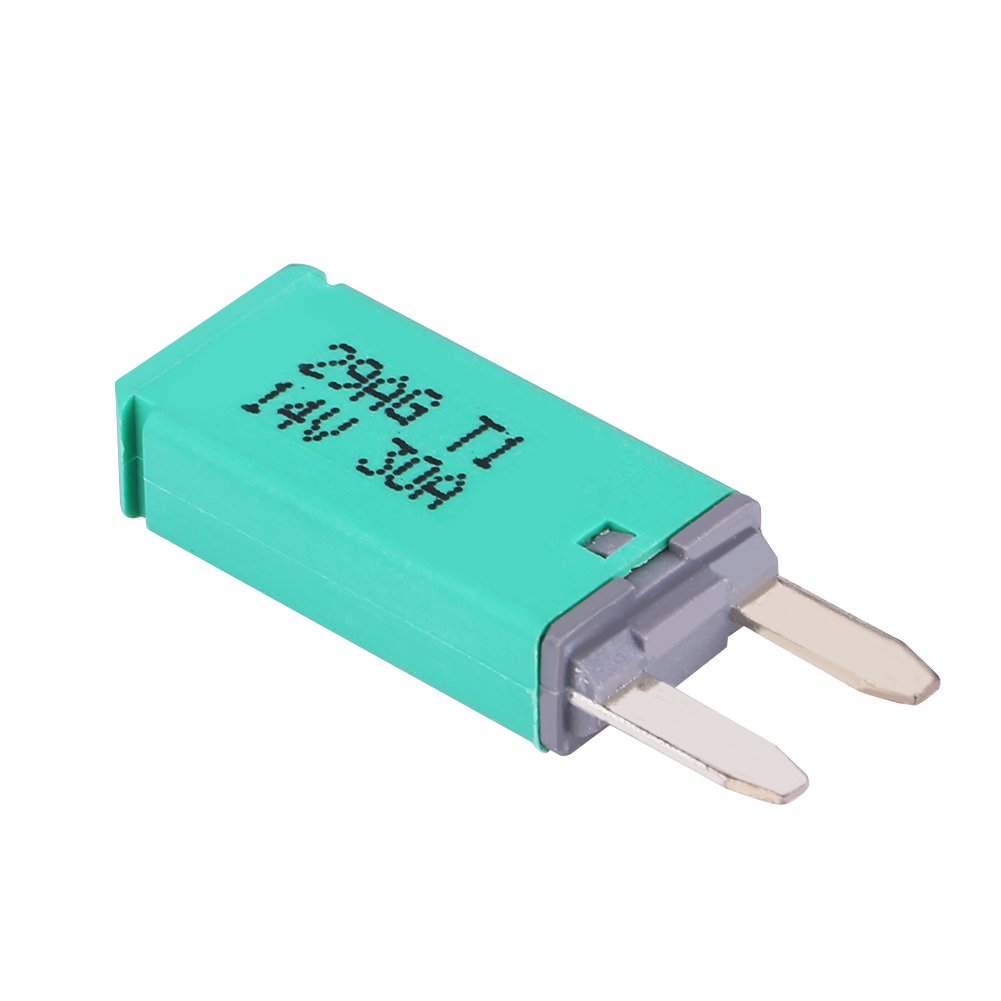 Green 30Amp Automatic Reset 30A 14V DC Mini Blade-Style Circuit