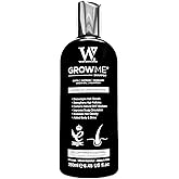 Watermans Grow Me Organic Hair Growth Shampoo for Men & Women – Strengthening & Moisturizing with Biotin, Rosemary, Caffeine & Argan Oil for Fuller, Thicker-Looking Hair (8.45 fl oz)