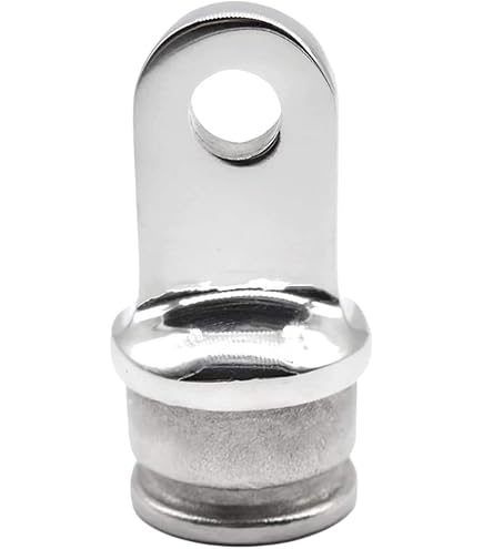 SHENGHUISS 316 Stainless Steel Bimini Top Cap Eye End Boat Fittings - 1-1/4 Inch Round Tubing, 4 Pack With Hex Key - View #2