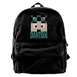 Nndog Minecraft Daniel Middleton DanTDM Face Unisex Canvas Backpack Travel Bag School Bag