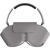 kwmobile Silicone Cover Compatible with Nothing Headphone (1) Case Holder for Over-Ear Headphones - Grey